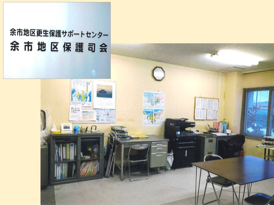 看板・事務所の様子