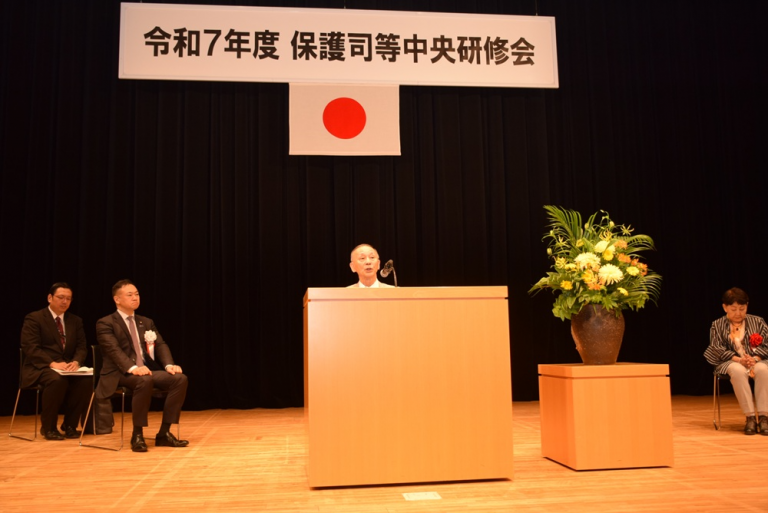 式辞（全国保護司連盟　谷垣理事長）