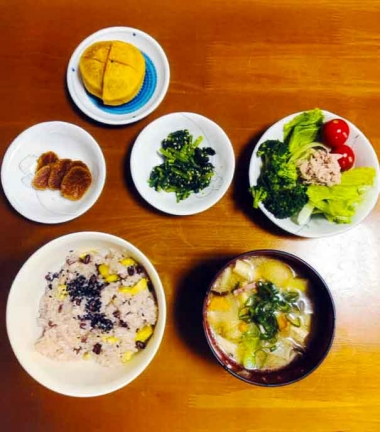 美作自修会　夕食